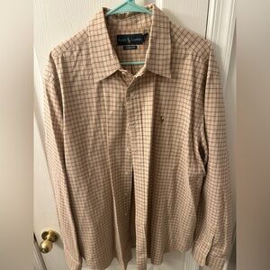 Ralph Lauren Tan Long Sleeve XXL Button Down